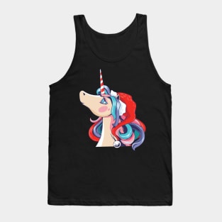 Romantic Santa Unicorn Tank Top